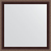 Зеркало Evoform Definite 630x630 в багетной раме 50мм, махагон с орнаментом BY 3643