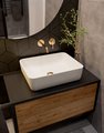Смеситель для раковины AQUAme Siena, настенный, глянцевое золото AQM6215GG