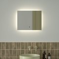 Зеркало с фацетом Defesto Glow 50x40, LED подсветка, ИК-выключатель, нейтральный белый свет DF 2501RH