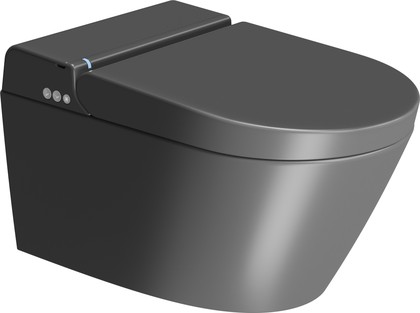 Унитаз подвесной GSI WClean, с функцией биде, чёрный матовый Ardesia 7418K26