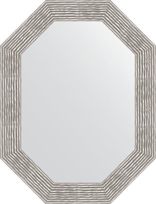 Зеркало Evoform Polygon 660x860 в багетной раме 90мм, волна хром BY 7195
