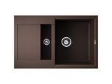 Кухонная мойка Omoikiri Sakaime 78-2-DC с крылом, Tetogranit, тёмный шоколад 4993198