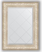 Зеркало Evoform Exclusive-G 700x930 с гравировкой, в багетной раме 109мм, виньетка серебро BY 4125