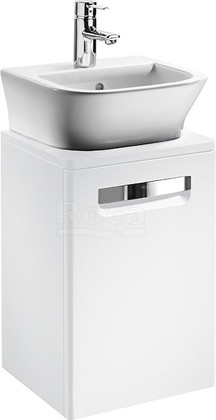 Тумба для раковины Roca The Gap 45 белый глянец ZRU9302880