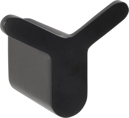 Крючок Bemeta Organic black, двойной, чёрный матовый 167106210