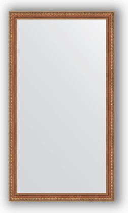 Зеркало Evoform Definite 750x1350 в багетной раме 60мм, бронзовые бусы на дереве BY 3299