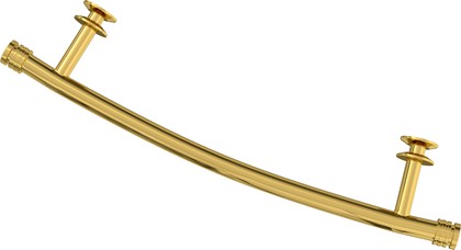 Держатель для полотенцесушителя выгнутый Сунержа 370, глянцевое золото 03-2011-0370