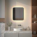 Зеркало с окантовкой Defesto Aura 60x70, LED подсветка, сенсорный выключатель, тёплый белый свет DF 2976S