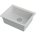 Кухонная мойка Omoikiri Omishima 60-U WH Matt Natceramic, подстольный монтаж, белый матовый 4997555