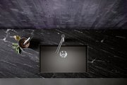Кухонная мойка Blanco Zerox 700-U, отводная арматура, тёмная сталь 526244