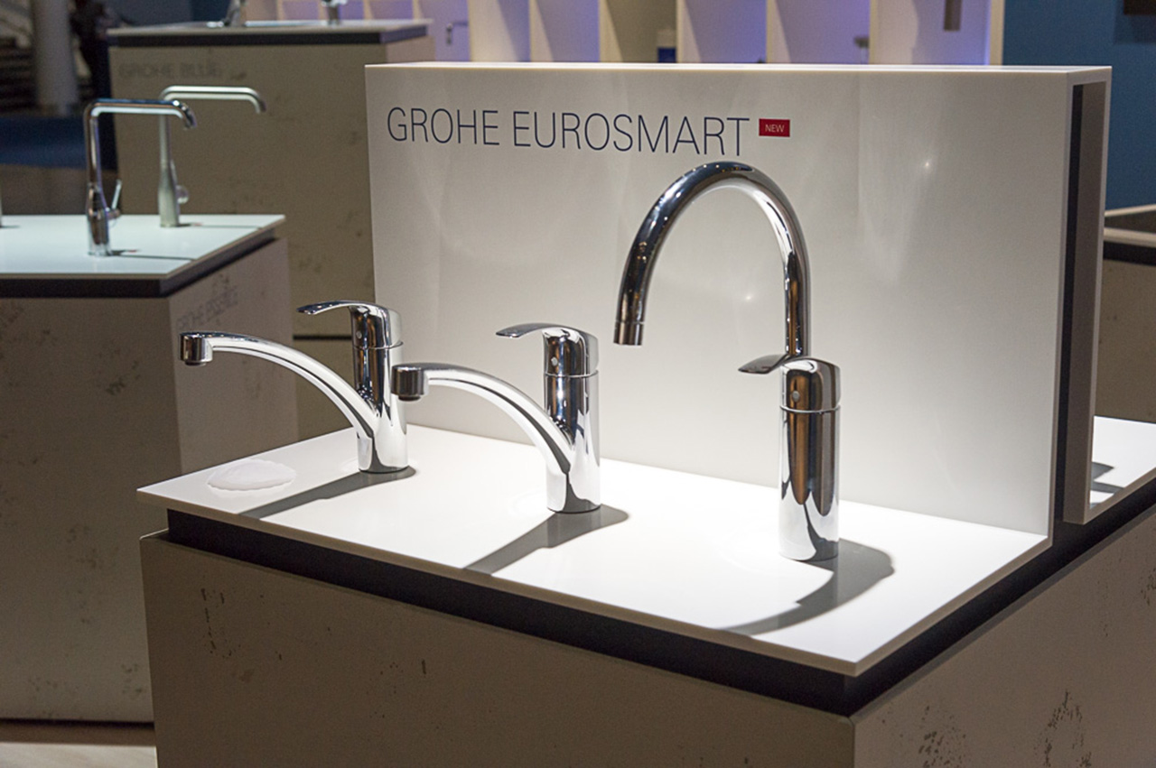 Новинки кухонных смесителей из серии EUROSMART от Grohe на выставке ISH 2015